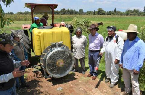 TOA fortalece el campo apoyando a fumigar 500 parcelas imagen 1