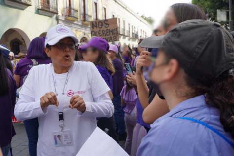 La CEDH observó actuación de autoridades durante la marcha del 8M imagen 2