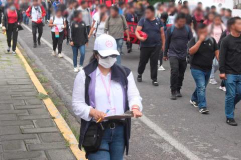 Brindó CEDHT acompañamiento a normalistas de Panotla durante marcha a la SEPE-USET imagen 2