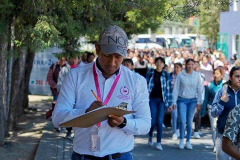 Continúa CEDH con acompañamiento a normalistas de Panotla durante marchas imagen 1