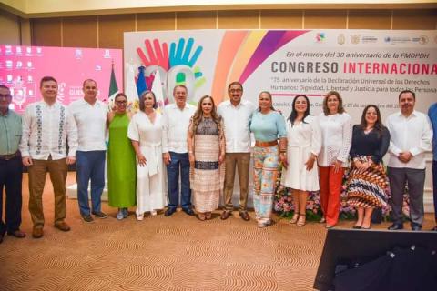 Participa presidenta de la CEDHT en Congreso Internacional organizado por la FMOPDH imagen 2