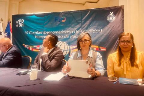 Impartió la presidenta de la CEDHT conferencia en la Cumbre Iberoamericana de Movilidad humana y trata de personas imagen 1