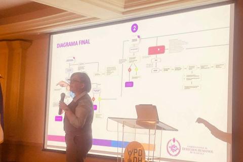 Impartió la presidenta de la CEDHT conferencia en la Cumbre Iberoamericana de Movilidad humana y trata de personas imagen 4