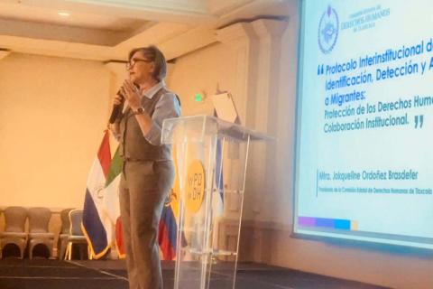 Impartió la presidenta de la CEDHT conferencia en la Cumbre Iberoamericana de Movilidad humana y trata de personas imagen 3