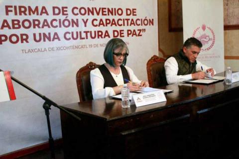 Firmó CEDHT convenio de colaboración con los municipios de San Pablo del Monte y Tlaxcala imagen 3