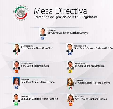 Lorena Cuéllar toma protesta como secretaria de la Mesa Directiva del Senado