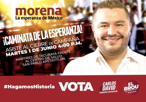 Contundente cierra el Brou campaña en Apetatitlán