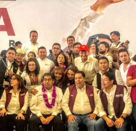 Barbosa arranca campaña en Puebla; Lorena y Claudia lo acompañan