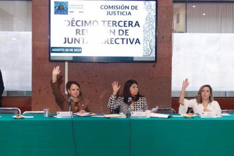 Participa Claudia Pérez en reunión de Junta Directiva de la Comisión de Justicia imagen 1