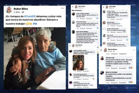 En su afán protagónico Dulce Silva expone a abuelita al Covid-19 imagen 1