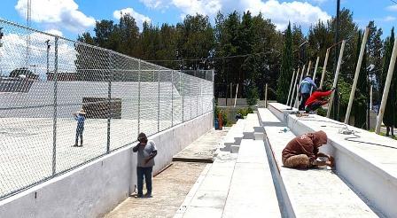 Avanza ayuntamiento de Tlaxcala con rehabilitación de la unidad deportiva ‘Blas Charro Carvajal’