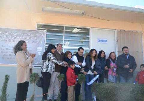 Inaugura alcalde comedor en Jardín de Niños Miguel N. Lira