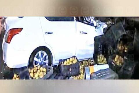 Choque sobre la autopista Tlaxcala-Texmelucan