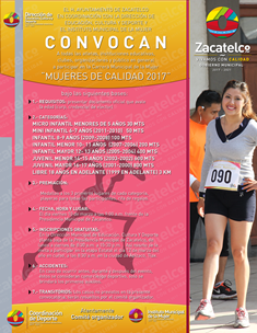 Alcalde fomenta el deporte con carrera para la mujer