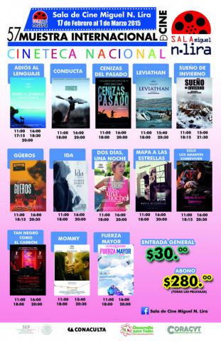 Llega a la Sala Miguel N. Lira la 57 Muestra Internacional de Cine imagen 1