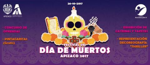 Alcalde de Apizaco invita a Festival de Día de Muertos