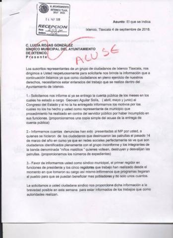 Síndico de Ixtenco pedía transparencia y ahora la niega: Ciudadanos imagen 2