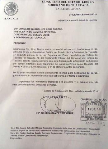 Pide licencia la diputada Cecilia Sampedro para contender por alcaldía