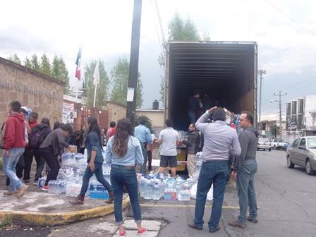 Parte caravana de la CEDH con víveres para Oaxaca