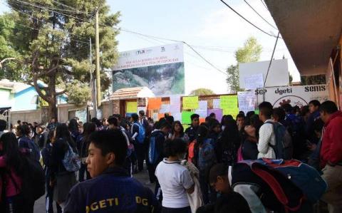 Tras no haber acuerdo nuevamente suspenden clases en el CETis 132