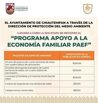 Abren en Chiautempan registro para programa de apoyo a la economía familiar