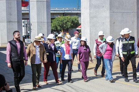 Claudia Sheinbaum supervisa avances del viaducto en Chiautempan imagen 1