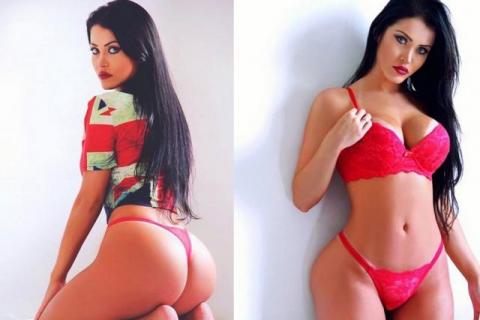 Claudia Alende, la Megan Fox brasileña comparte sensuales fotos