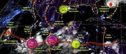Pronóstico del tiempo en México para martes 17 de septiembre del 2019