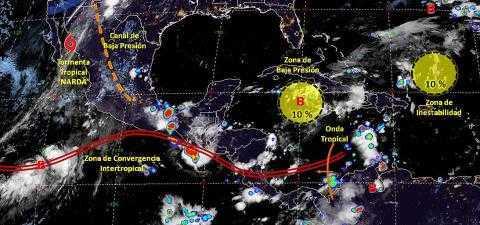 Pronóstico del tiempo en México para martes 1 de octubre del 2019