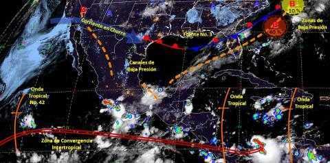 Pronóstico del tiempo en México para miércoles 9 de octubre del 2019