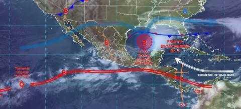 Pronóstico del tiempo en México para viernes 18 de octubre del 2019