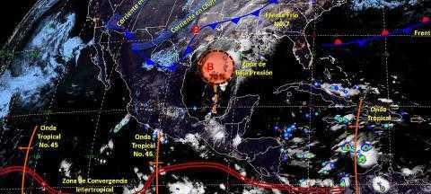 Pronóstico del tiempo en México para viernes 25 de octubre del 2019