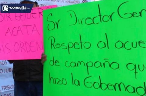 Sigue conflicto en el COBAT, 45 extrabajadores piden finiquito justo