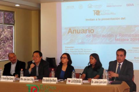 Presentan anuario de migración y remesas 2016