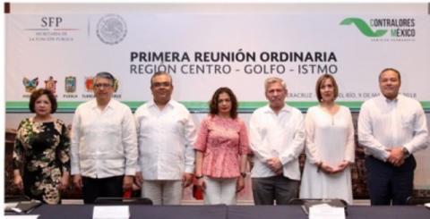 Participa Contraloría en reunión de la región Centro-Golfo-Itsmo