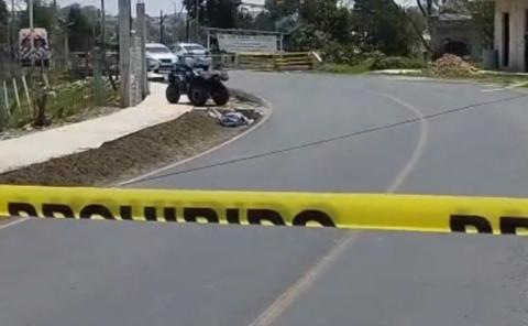 Sujeto muere al perder el control de su cuatrimoto en Tepeyanco