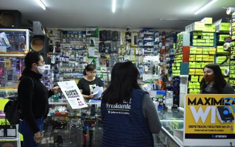 Implementan la Campaña Cubrebocas Morado a Zacatelco