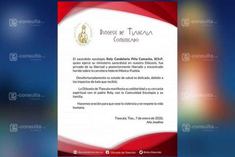 Cura tlaxcalteca recibe cuatro balazos tras haber sido secuestrado imagen 1