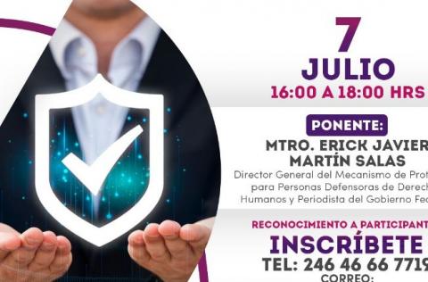 Invita SEGOB al taller “Autoprotección para periodistas y defensores de derechos humanos”