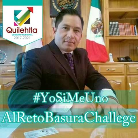 Reto basura Challenge llegara este viernes a Quilehtla: alcalde