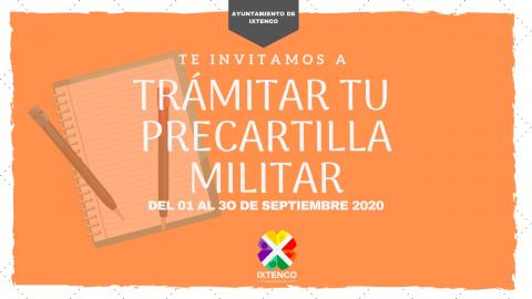Septiembre único mes para tramitar la precartilla militar en Ixtenco