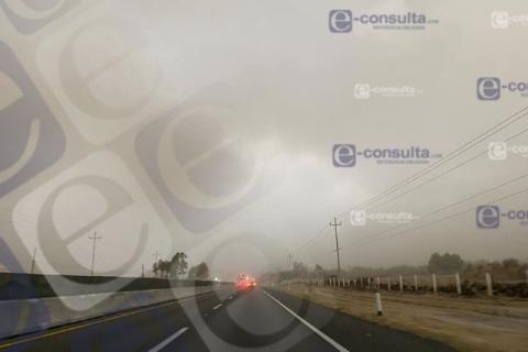 Tormenta registrada en Huamantla deja daños materiales