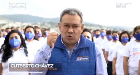 Cutberto Chávez pide voto para alternancia con Suma Magisterial