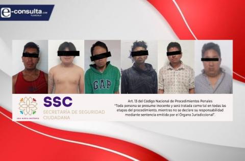 Realizan elementos de la SSC detención de seis personas por infracciones a la ley