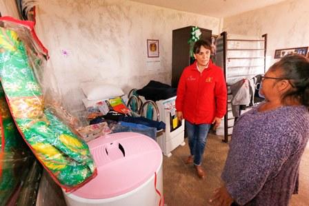 Visita Sandra Chávez a infantes reintegrados a sus familias imagen 1