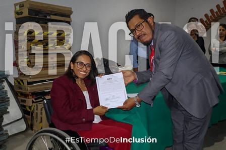 Llegará al Congreso Gabriela Hernández, primera mujer diputada con discapacidad