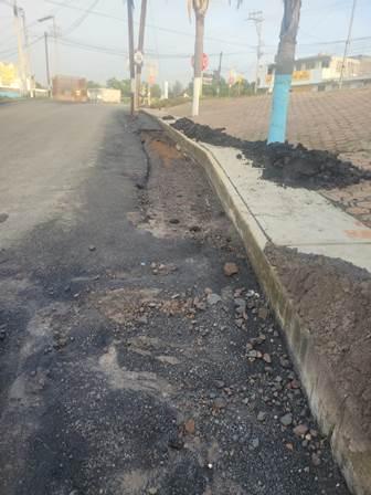 Obra lorenista no duró ni un mes; lluvias se llevan pavimento imagen 1