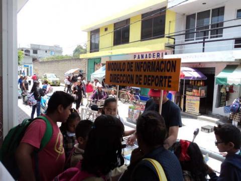 Escuelas del municipio cuentan con módulo de información deportiva imagen 2