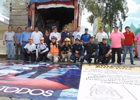 Entrega Alcalde de Totolac 6 toneladas de ayuda al Municipio de Tepalcingo, Morelos imagen 1