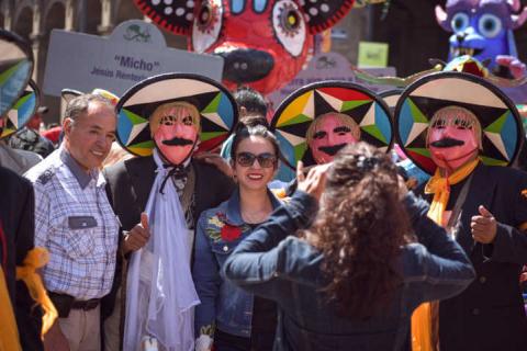El Alebrije Tlahui de Zacatelco llego al desfile monumental en la CDMX imagen 2